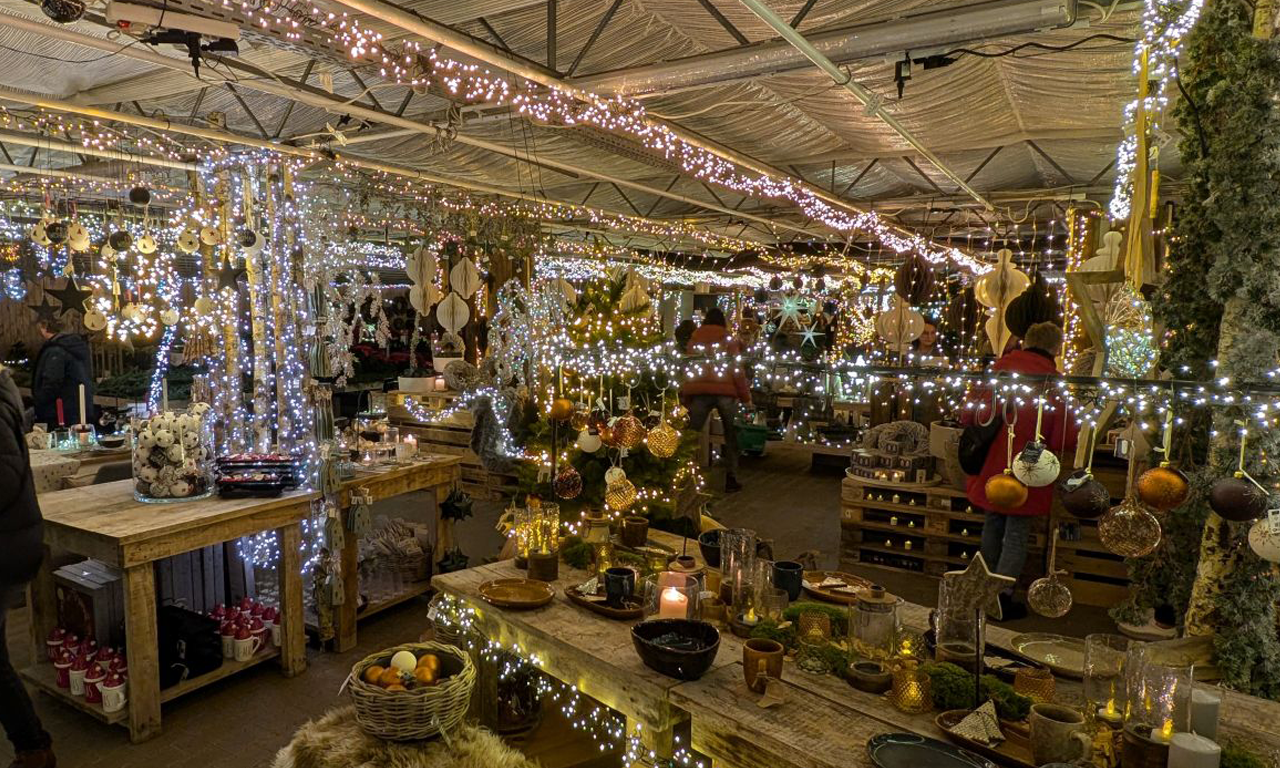 Gutscheinbox Gärtnerei Neiske Weihanchtsdeko