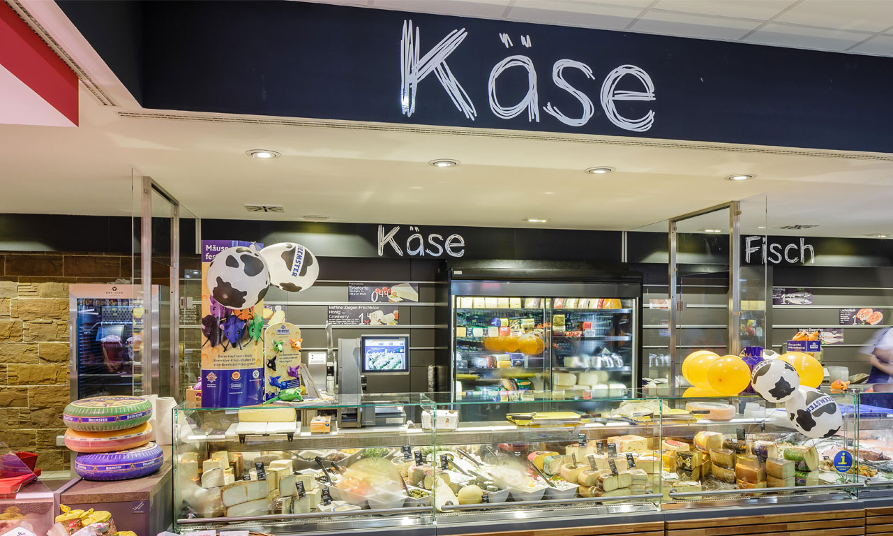 Käsetheke im Edeka Windmann