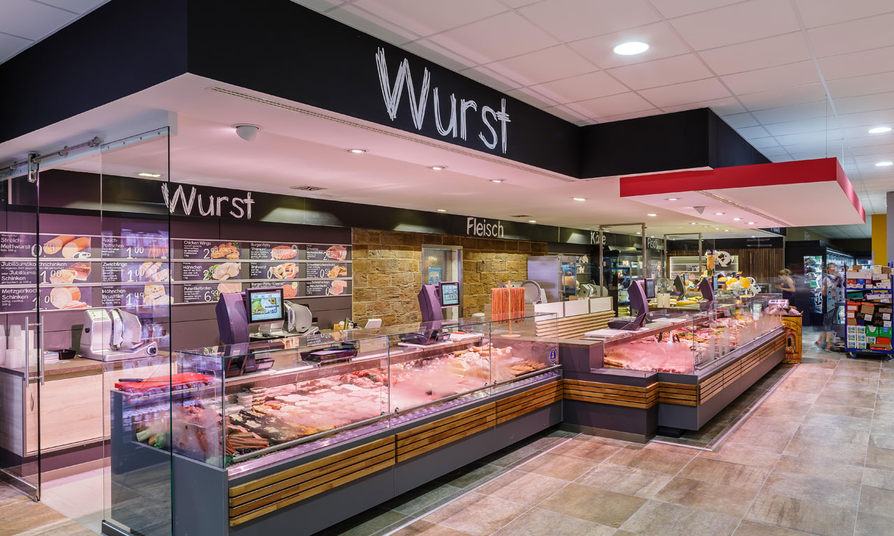 Wursttheke im Edeka Windmann