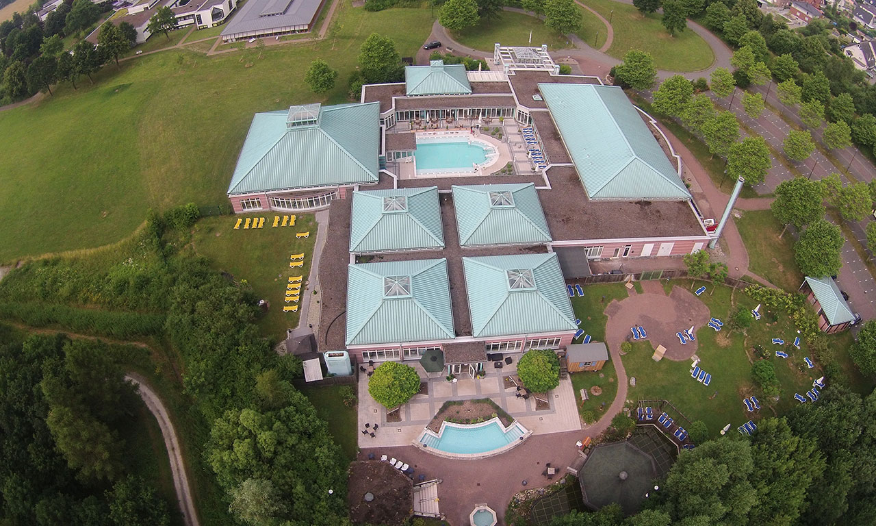 Luftbild von der Driburg Therme